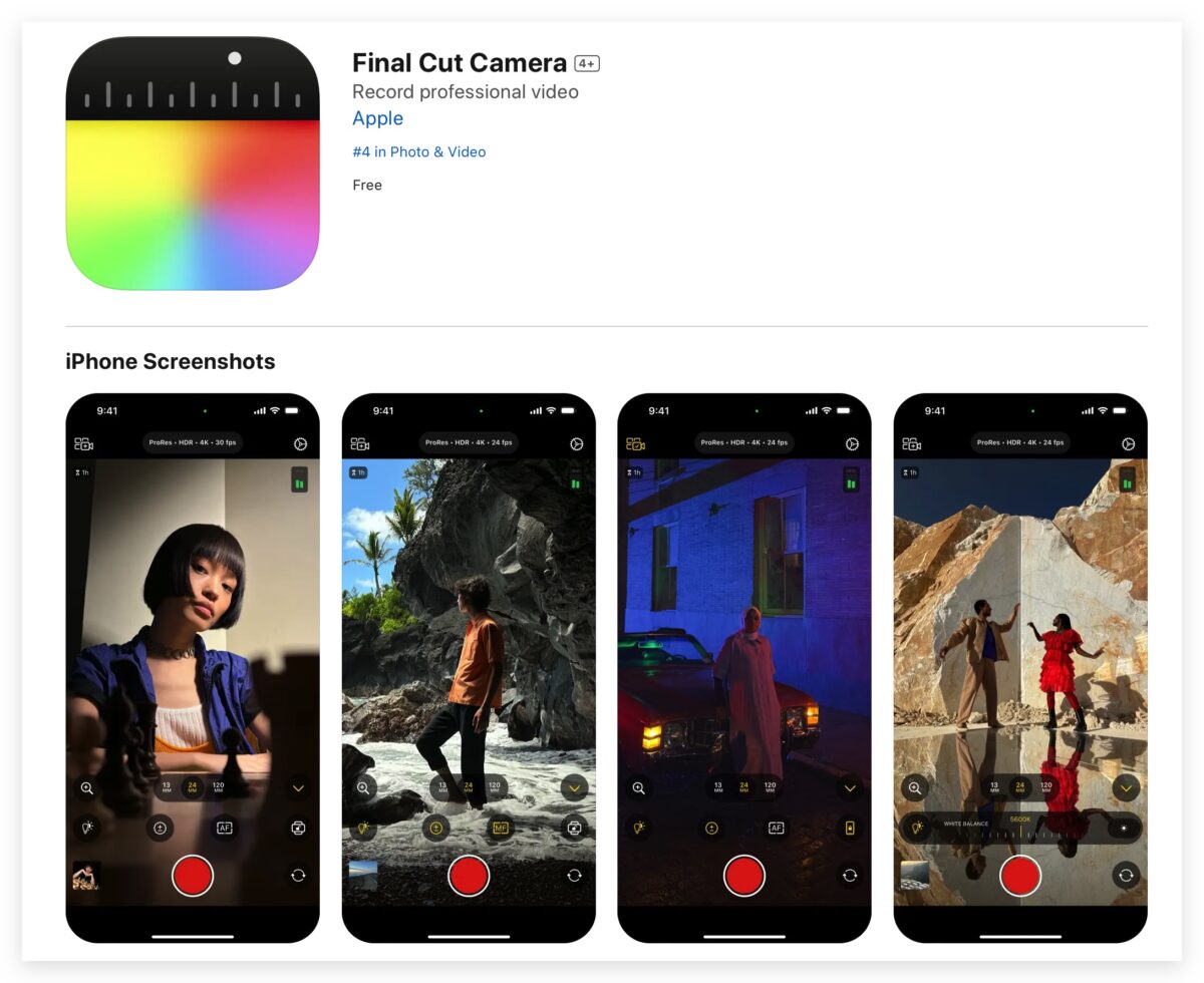 苹果 Final Cut Camera 正式推出！直觉好用的 iPhone 专业摄影 App - 随时搬砖