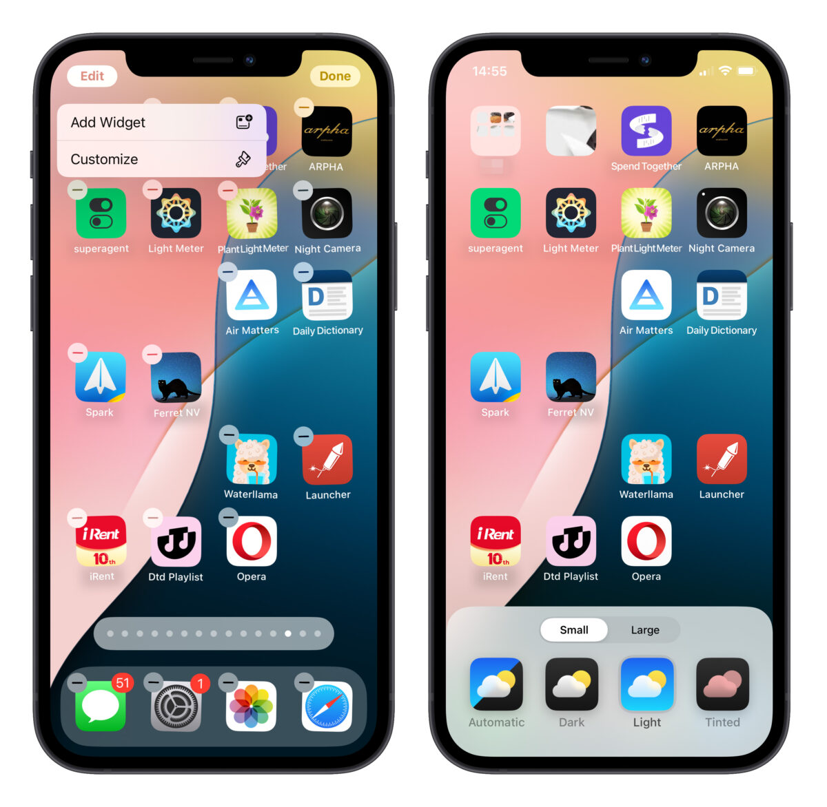 【iOS 18 新功能】全新主画面编排:App 与小工具随意摆放,还能改色、调大小 - 随时搬砖