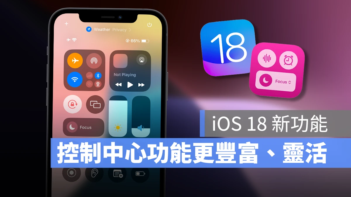 【iOS 18 新功能】控制中心大进化！功能更丰富、建立多页控制群组使用更灵活 - 随时搬砖