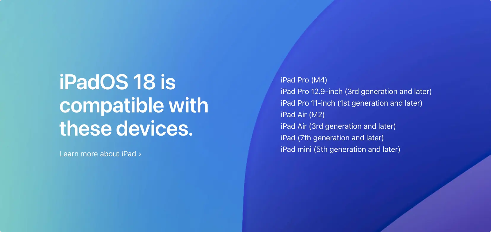 iPadOS 18 支持机型、可以升级的 20 款机种清单一次看 - 随时搬砖