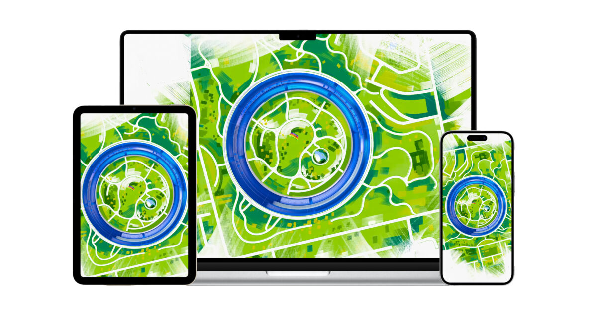 M4 iPad Pro、iPad Air 6、手绘 Apple Park 墙纸分享，iPhone 也能用！ - 随时搬砖